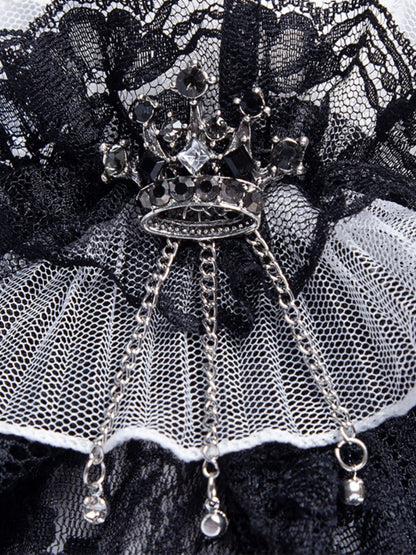 Gothic elegant lace gloves
