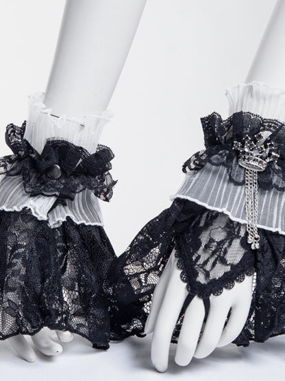 Gothic elegant lace gloves