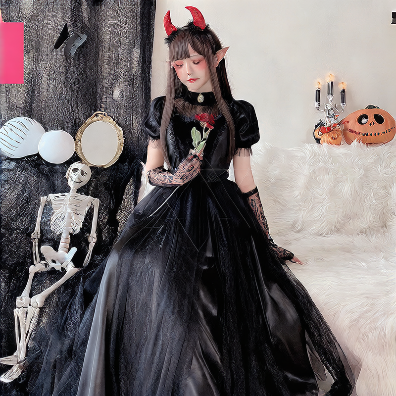 Gothic Halloween Costume Dress