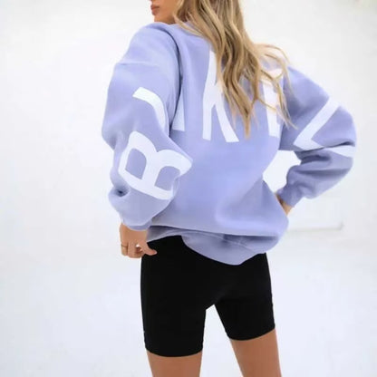 Gothic Letter Print Hooded Sweatshirt