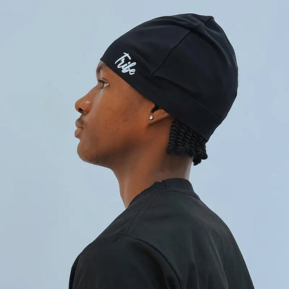 Gothic Letter Print Skull Knit Hat