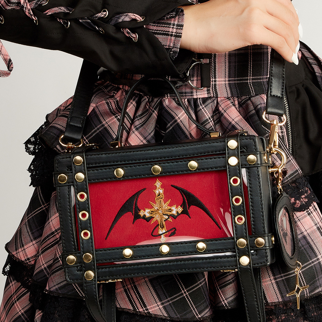 Gothic Lolita Hard Shell Crossbody Bag
