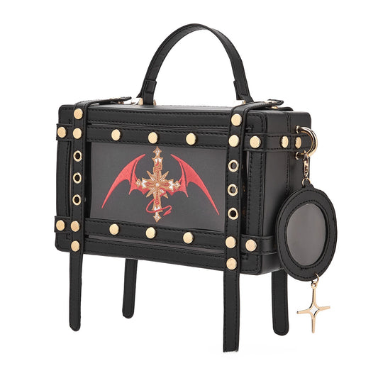 Gothic Lolita Hard Shell Crossbody Bag