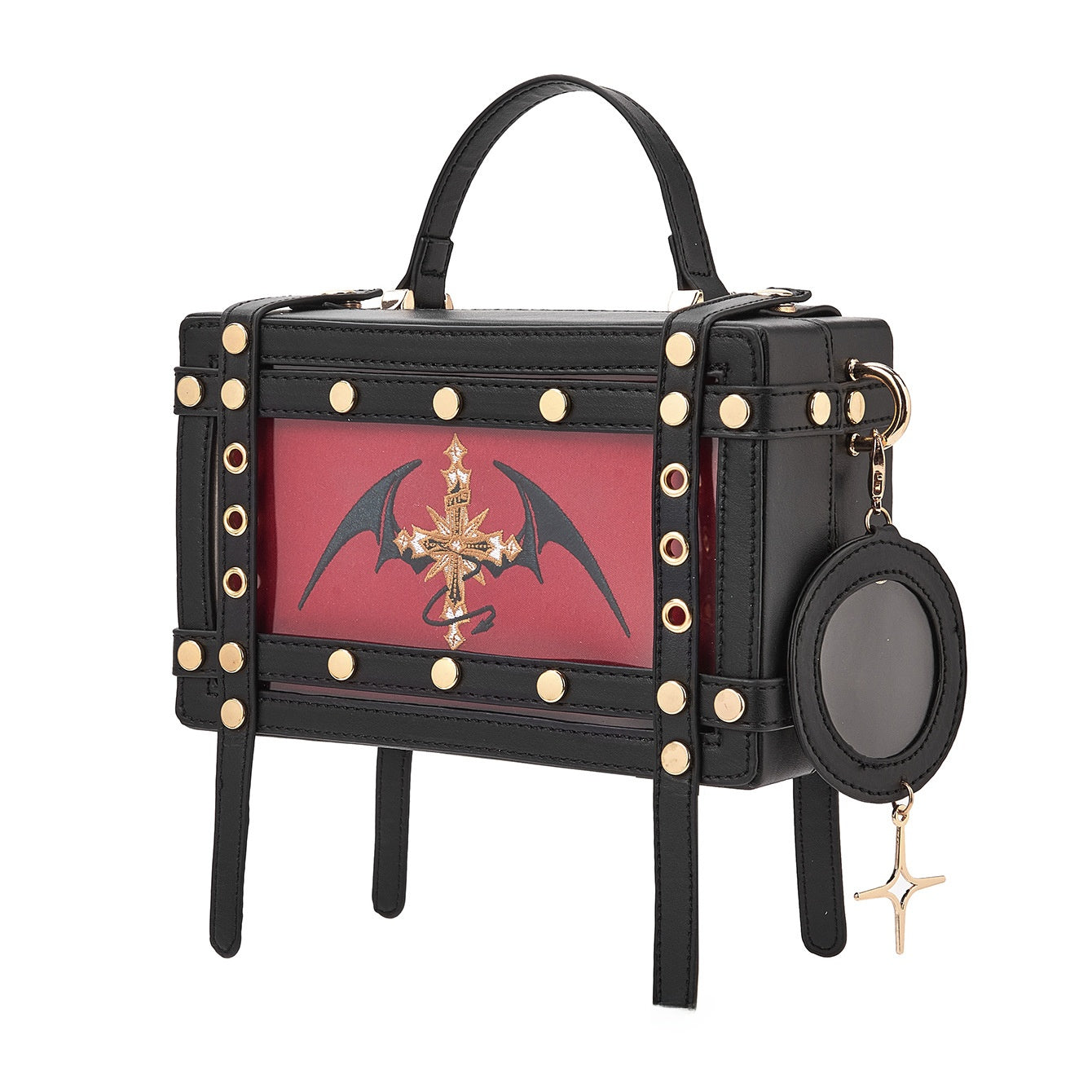 Gothic Lolita Hard Shell Crossbody Bag