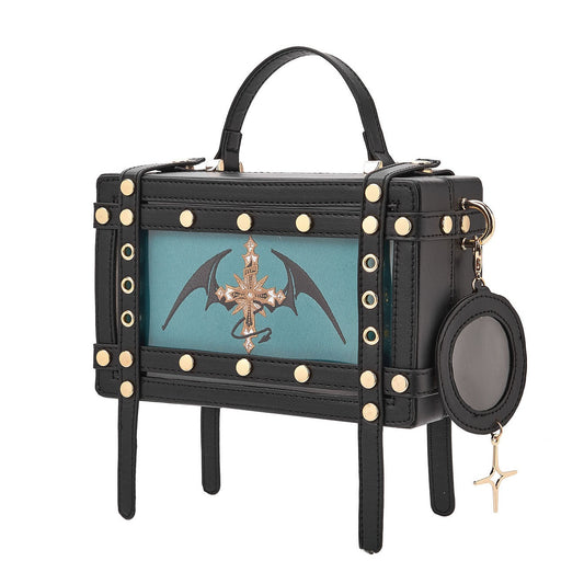 Gothic Lolita Hard Shell Crossbody Bag