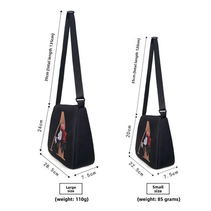 Gothic Print Polyester Underarm Shoulder Bag