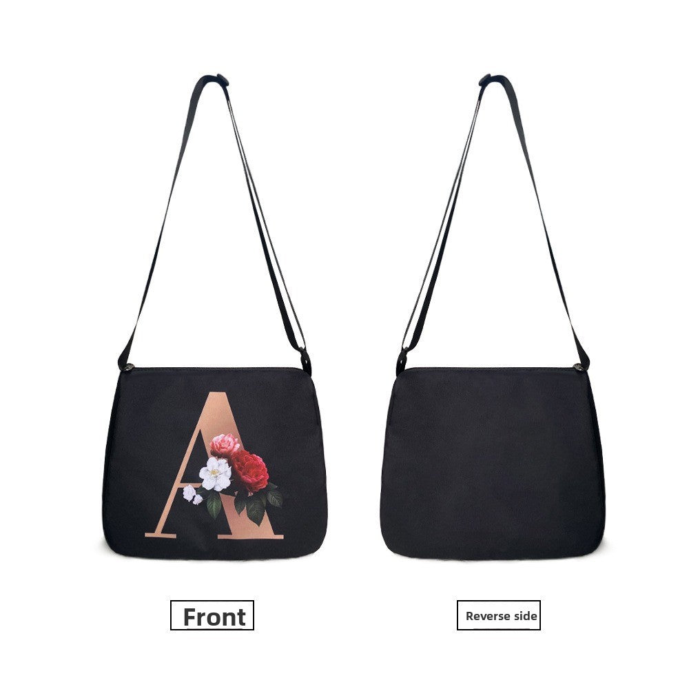 Gothic Print Polyester Underarm Shoulder Bag