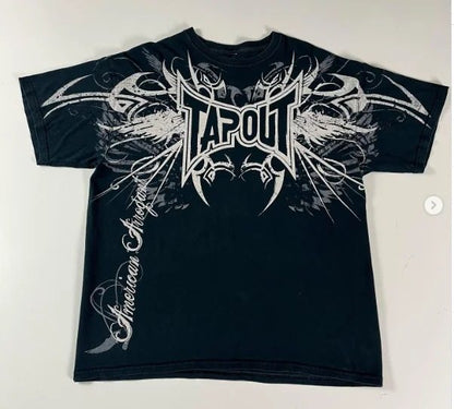 Gothic printed short sleeve shirt