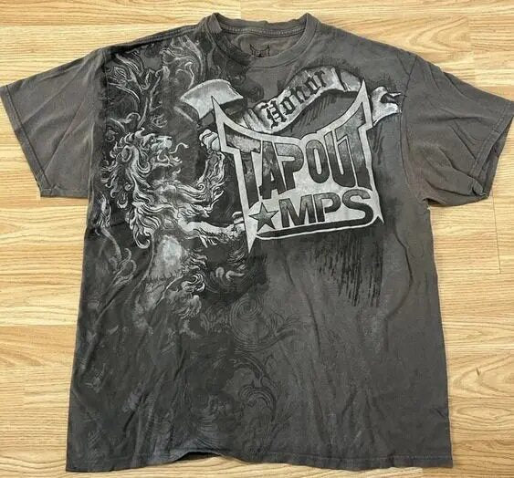 Gothic printed short sleeve shirt