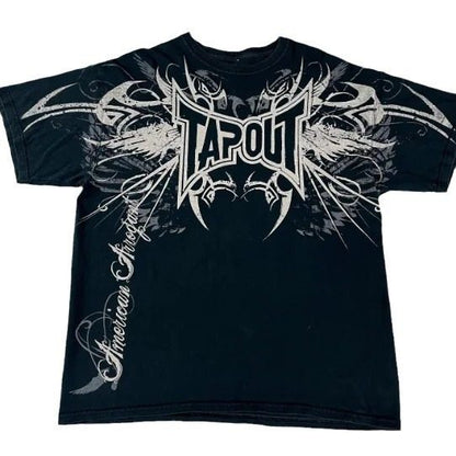 Gothic printed short sleeve shirt