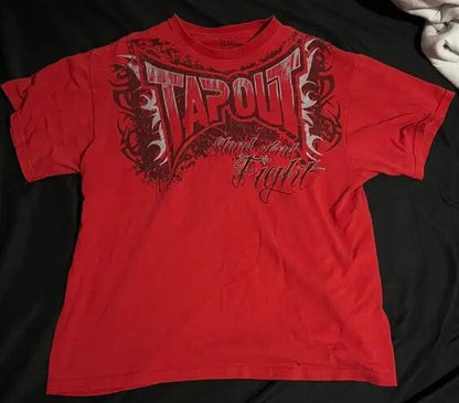 Gothic printed short sleeve shirt