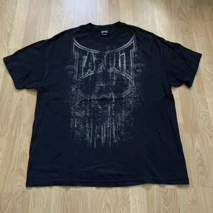 Gothic printed short sleeve shirt