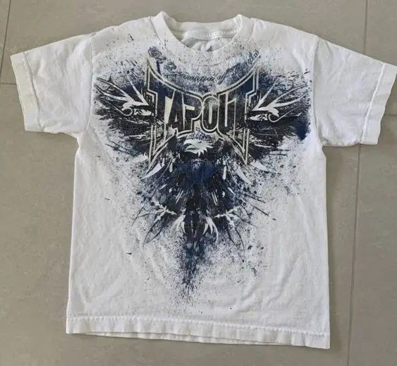 Gothic printed short sleeve shirt