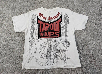 Gothic printed short sleeve shirt