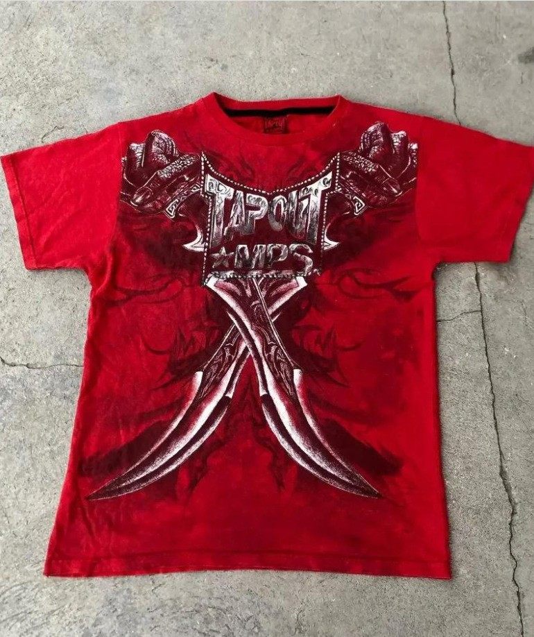 Gothic printed short sleeve shirt