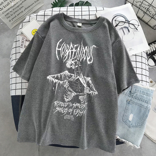 Gothic Punk Printed T-Shirt