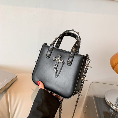 Gothic Rivet Shoulder Bag