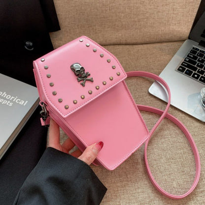 Gothic Rivet Small Square Crossbody Bag