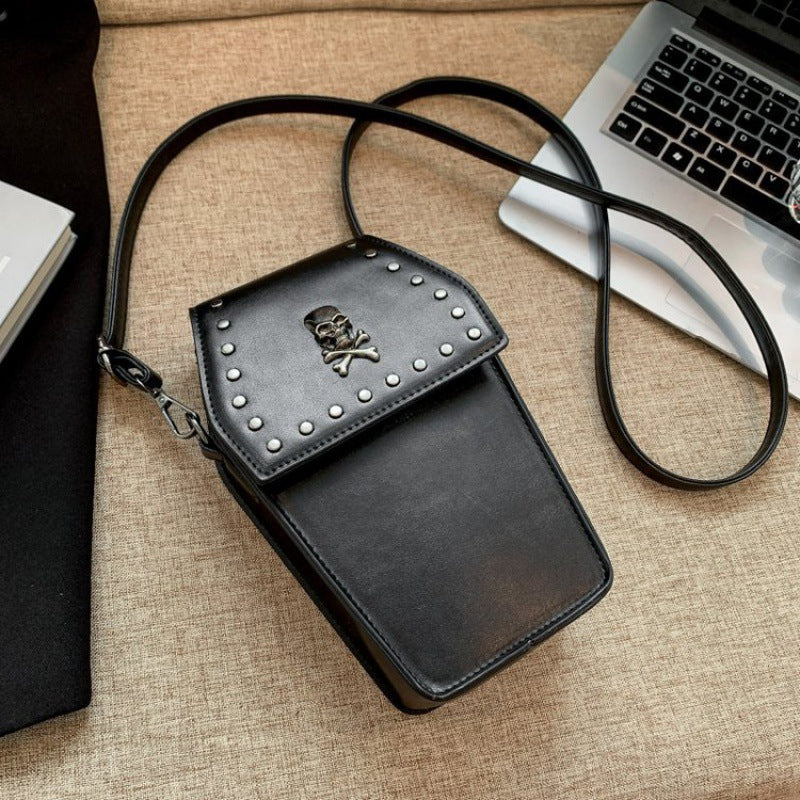 Gothic Rivet Small Square Crossbody Bag