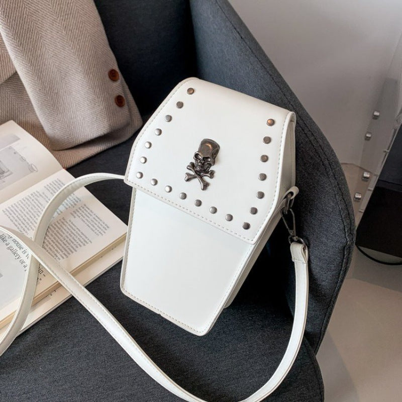 Gothic Rivet Small Square Crossbody Bag