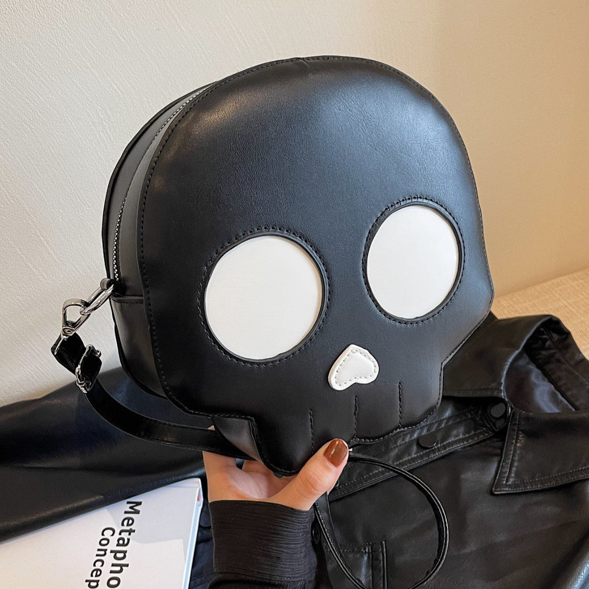 Gothic Skull Crossbody Bag