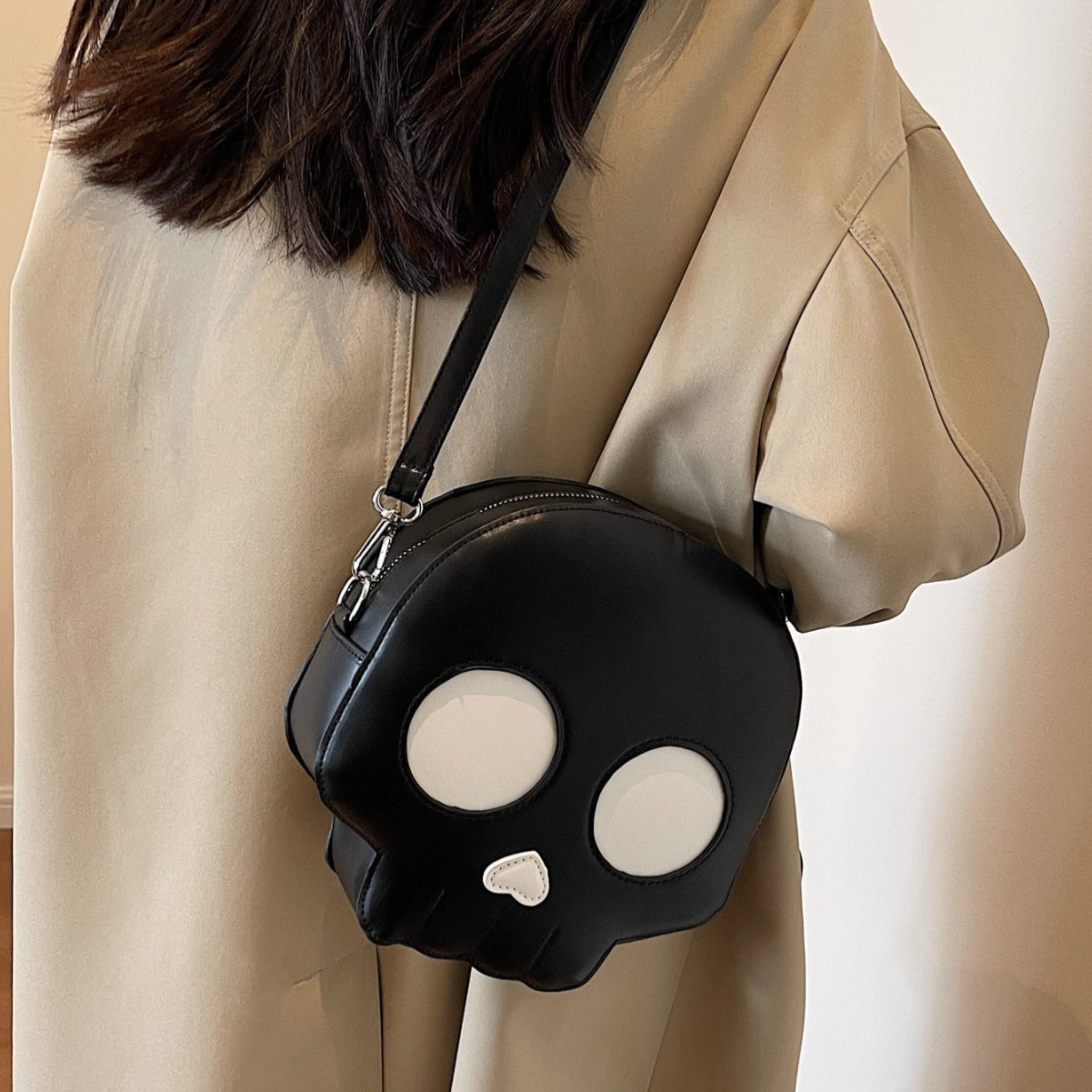 Gothic Skull Crossbody Bag