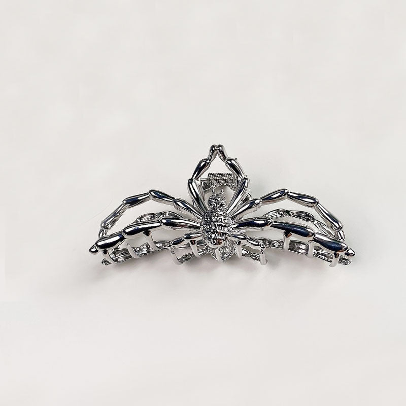 Gothic Spider Skull Hair Clip