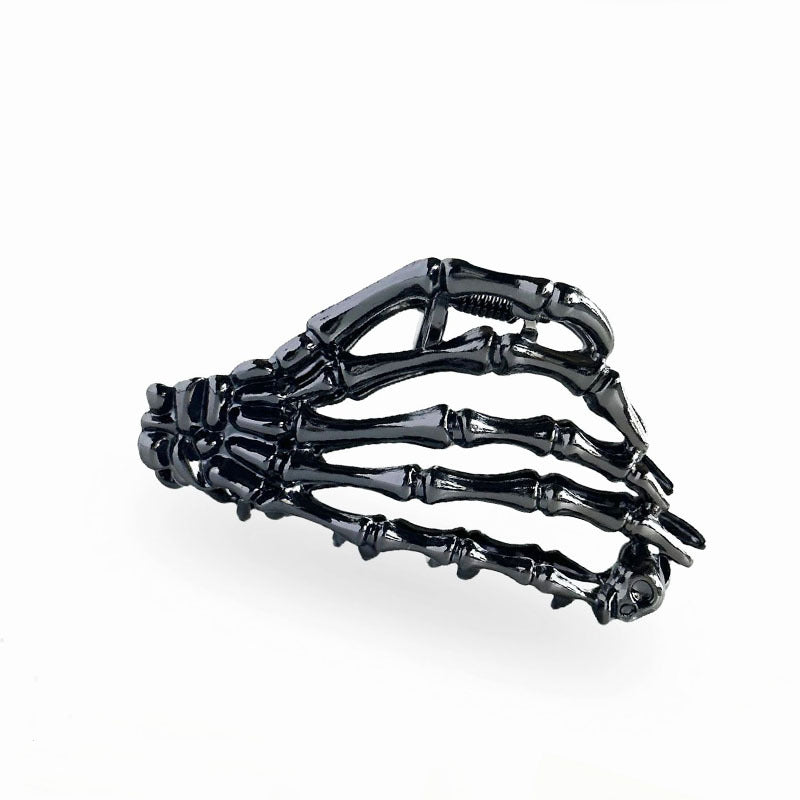 Gothic Spider Skull Hair Clip