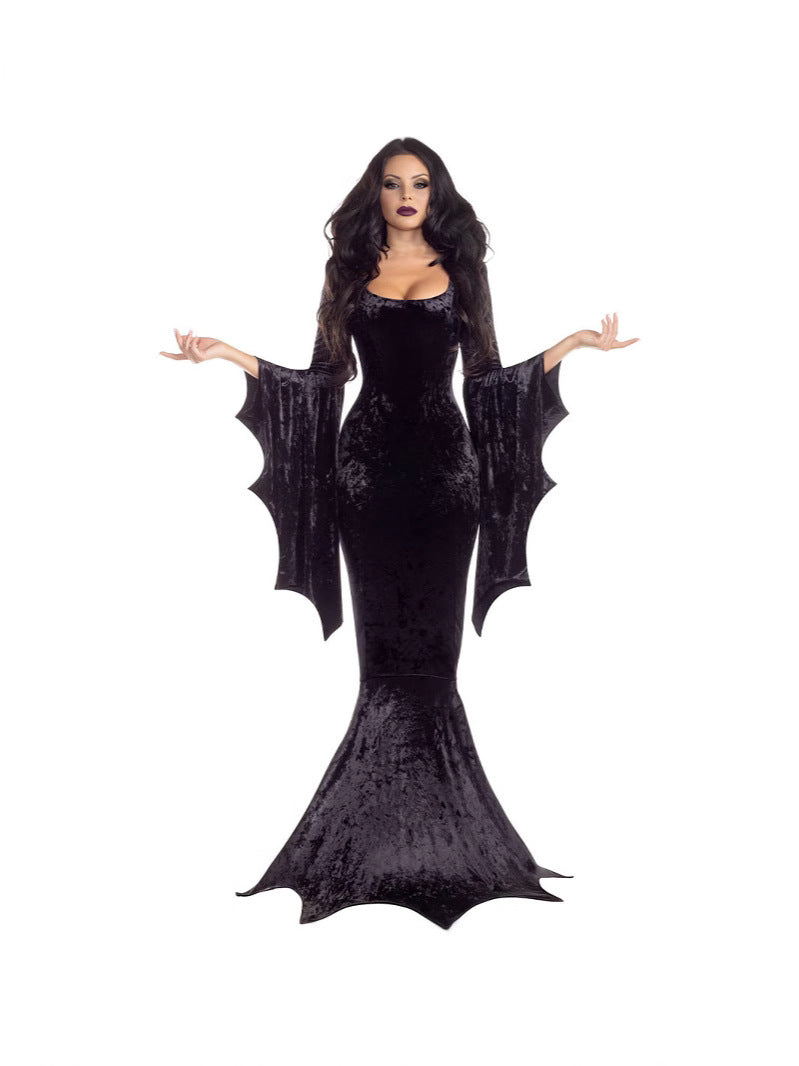 Gothic style velvet dress