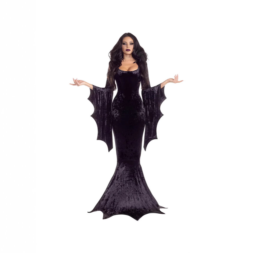 Gothic style velvet dress