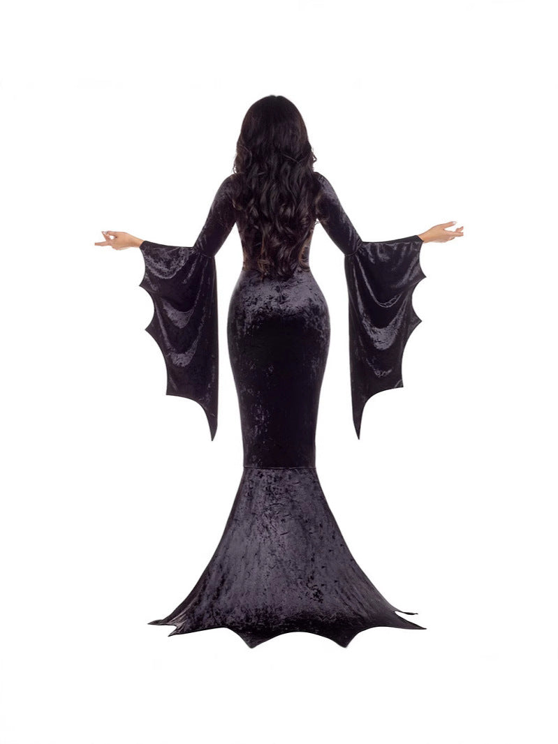 Gothic style velvet dress