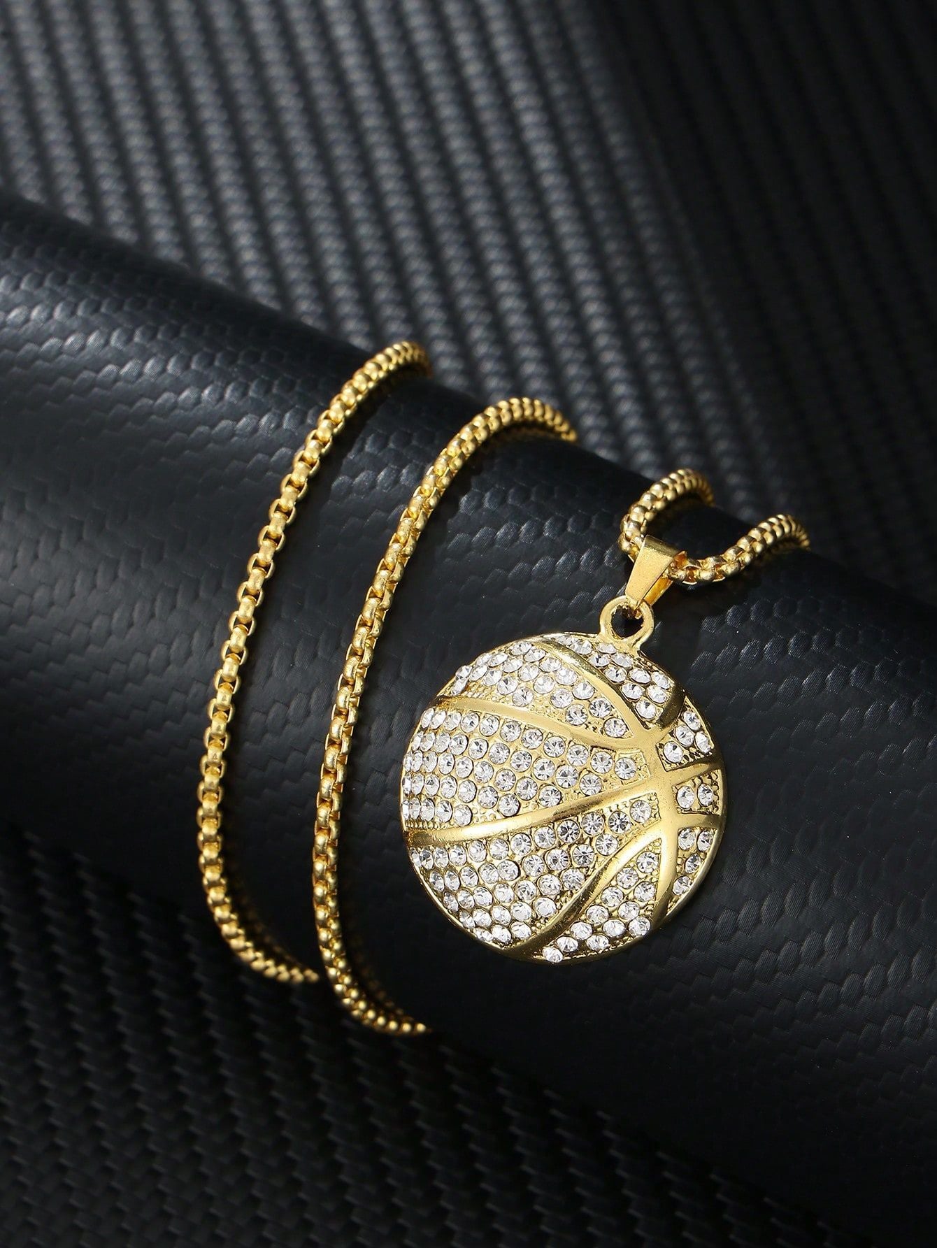 Gothic Titanium Steel Diamond Accent Pendant Necklace