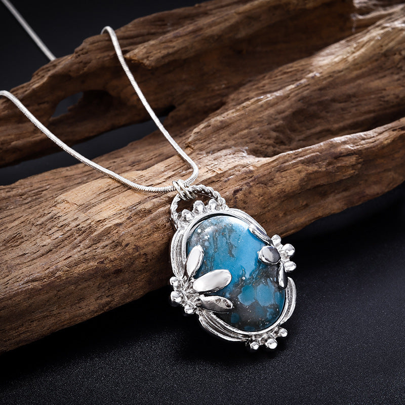 Gothic Titanium Steel Diamond Accent Pendant Necklace