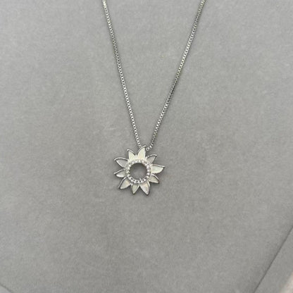Gothic Titanium Steel Diamond Accent Pendant Necklace
