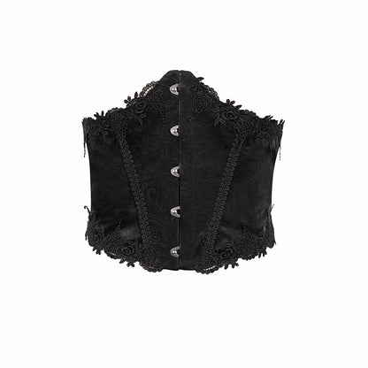 Gothic Women's V-neck Ruched Long Sleeve T-shirt