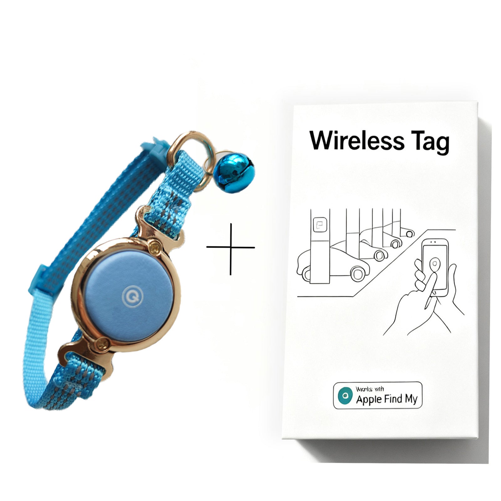 GPS Pet Tracking Collar with Airtag Compatibility
