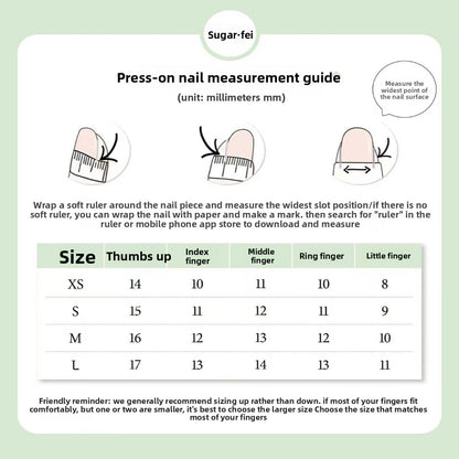 Gradient Cat Eye Short Oval False Nails