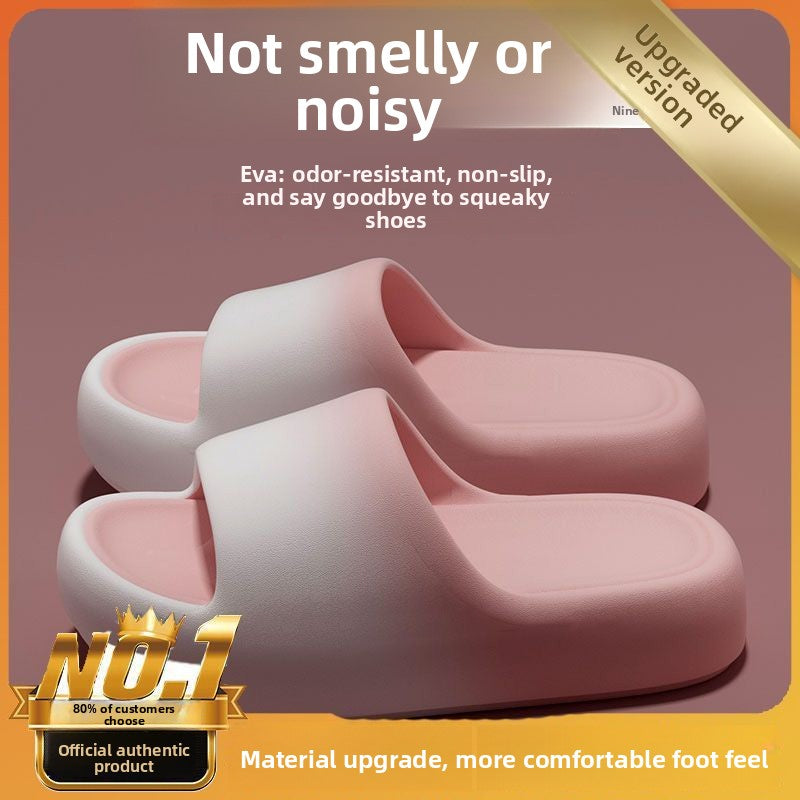 Gradient Color Anti-Slip Thick-Soled EVA Slippers