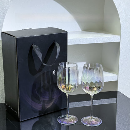 Gradient Color Changing Crystal Wine Glasses Set