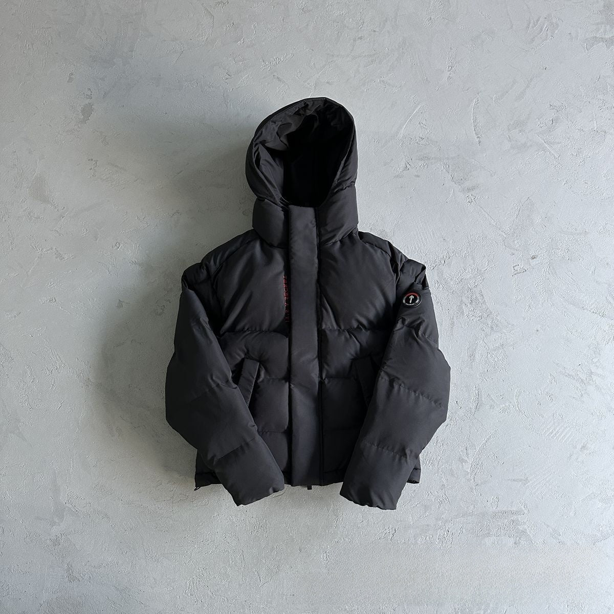 Gradient color embroidered winter jacket set