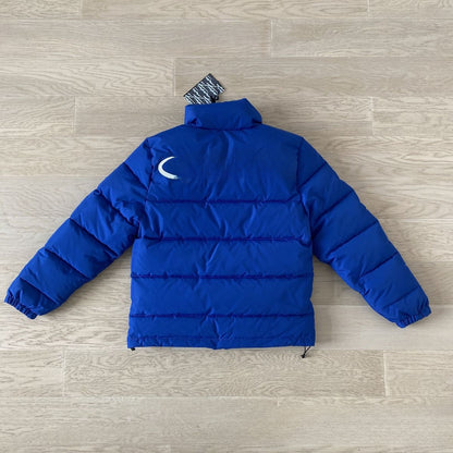 Gradient color embroidered winter jacket set