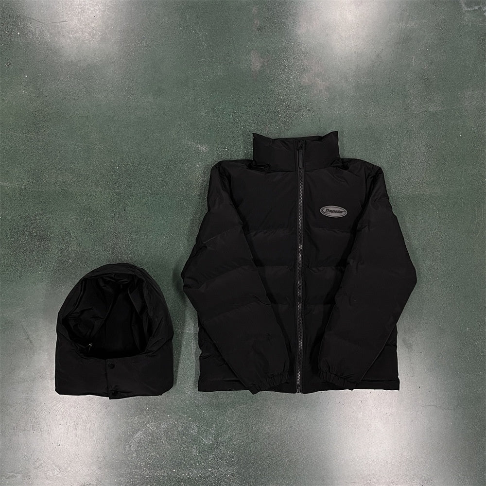 Gradient color embroidered winter jacket set