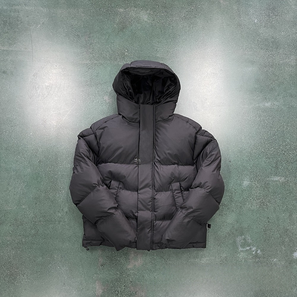Gradient color embroidered winter jacket set