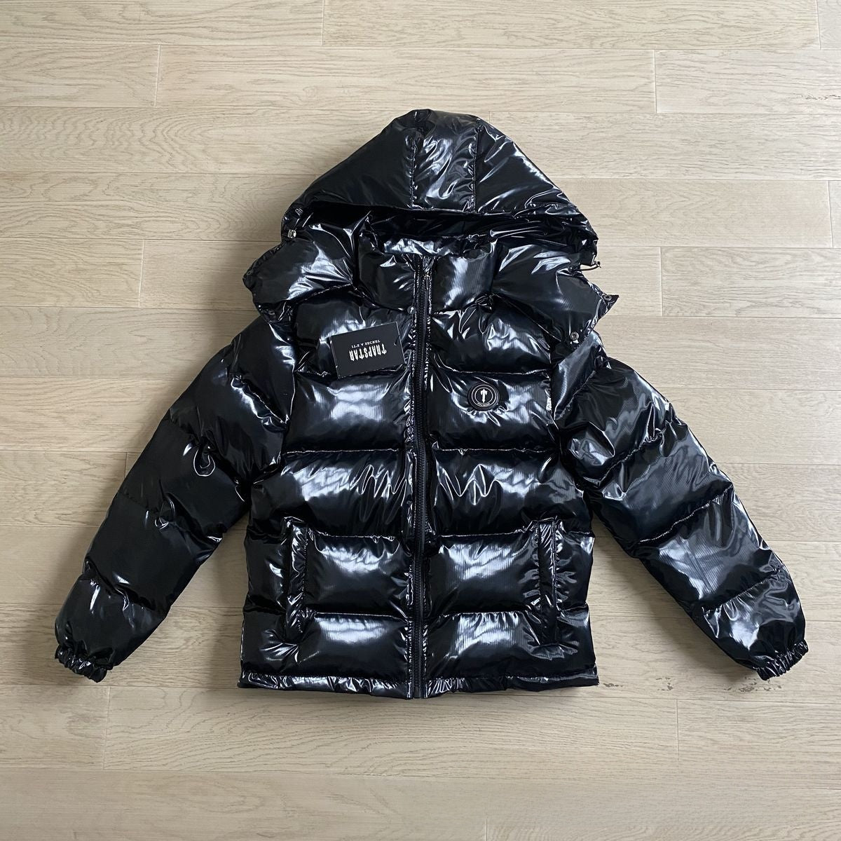 Gradient color embroidered winter jacket set