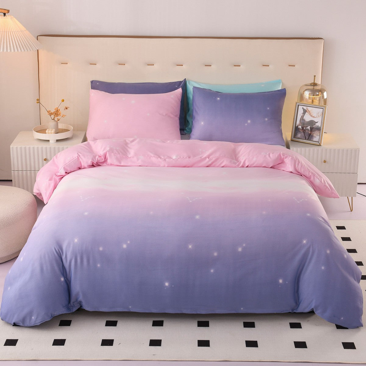Gradient color sofa set