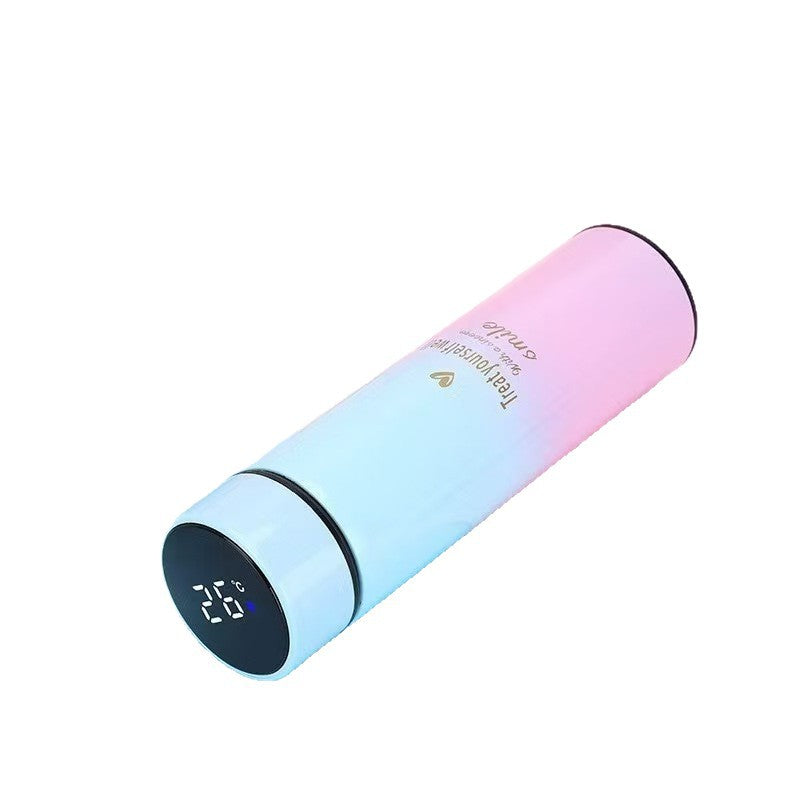Gradient Color Stainless Steel Thermos Cup