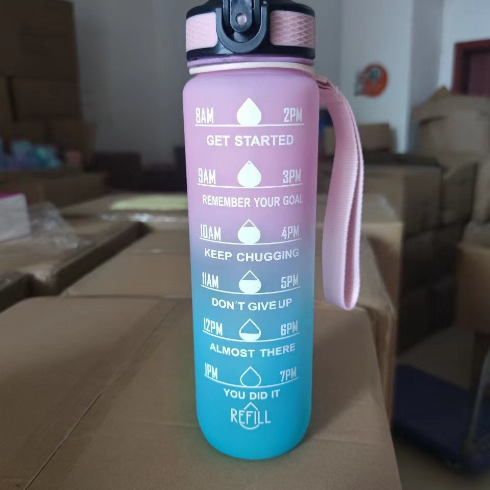 Gradient-colored water cup