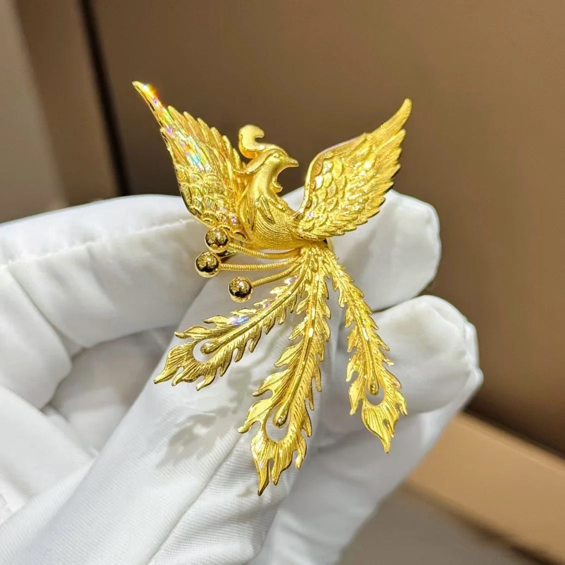 Gradient Enamel Phoenix Dance Ring