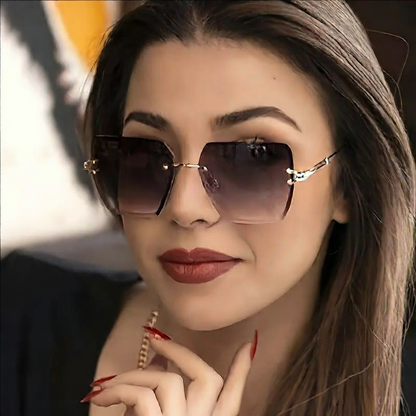 Gradient frameless sunglasses