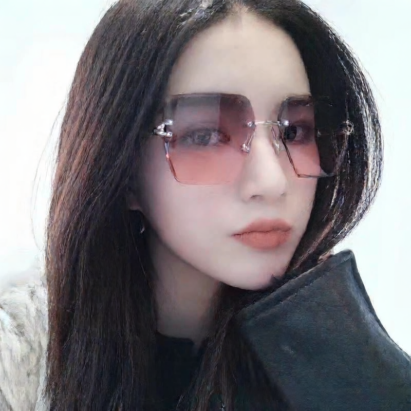 Gradient frameless sunglasses